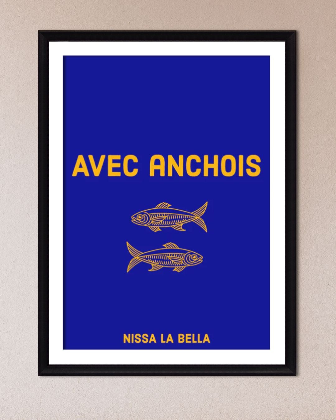 Affiche "Avec anchois"
