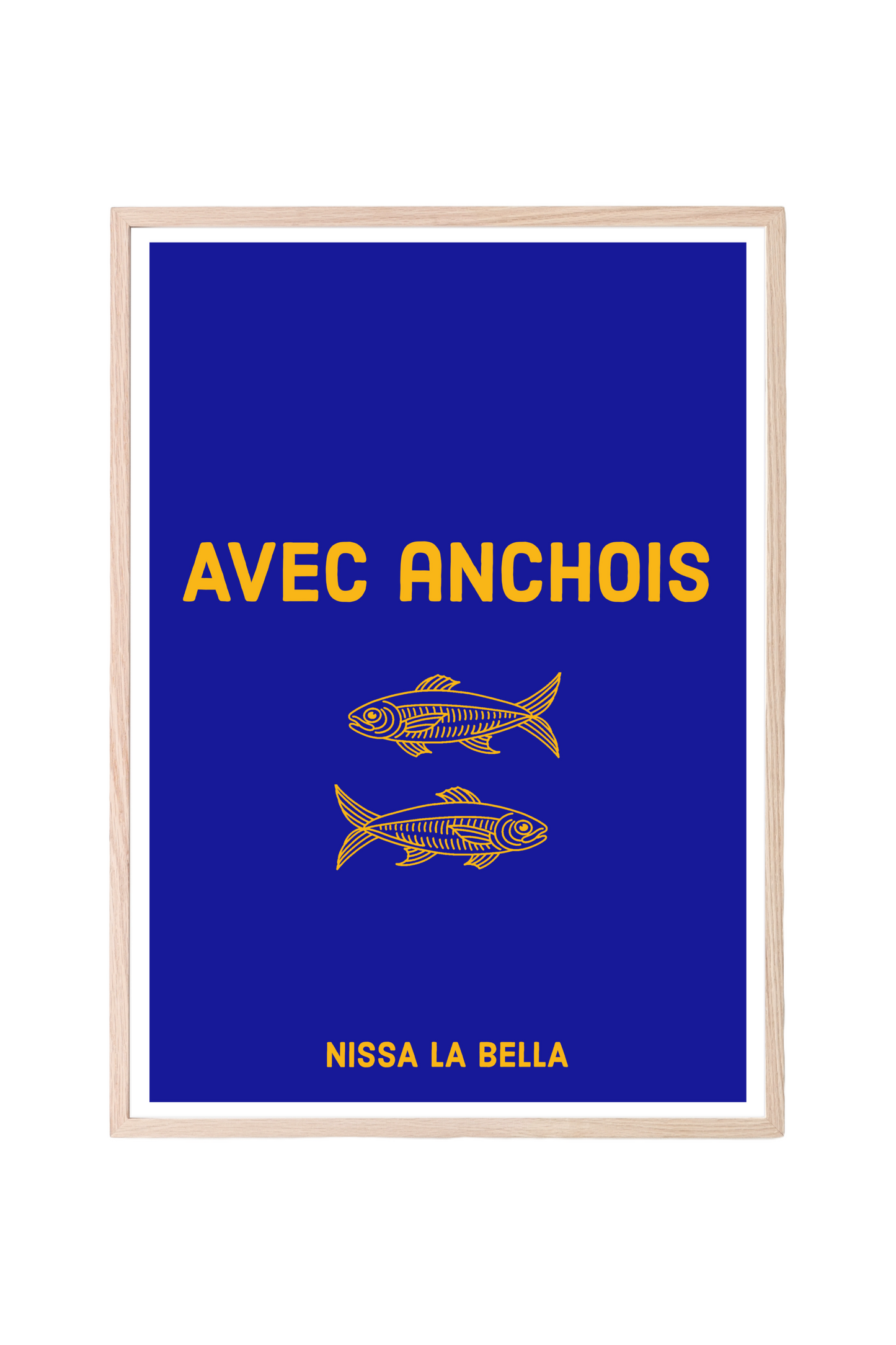 Affiche "Avec anchois"