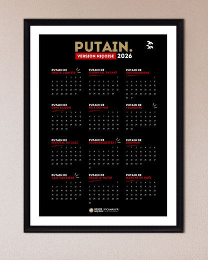 Calendrier "Putain" Nice